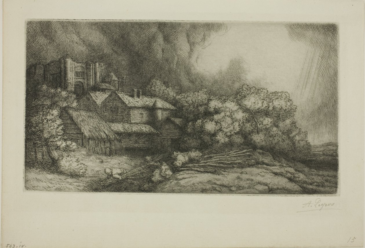 Der Abteihof von Alphonse Legros