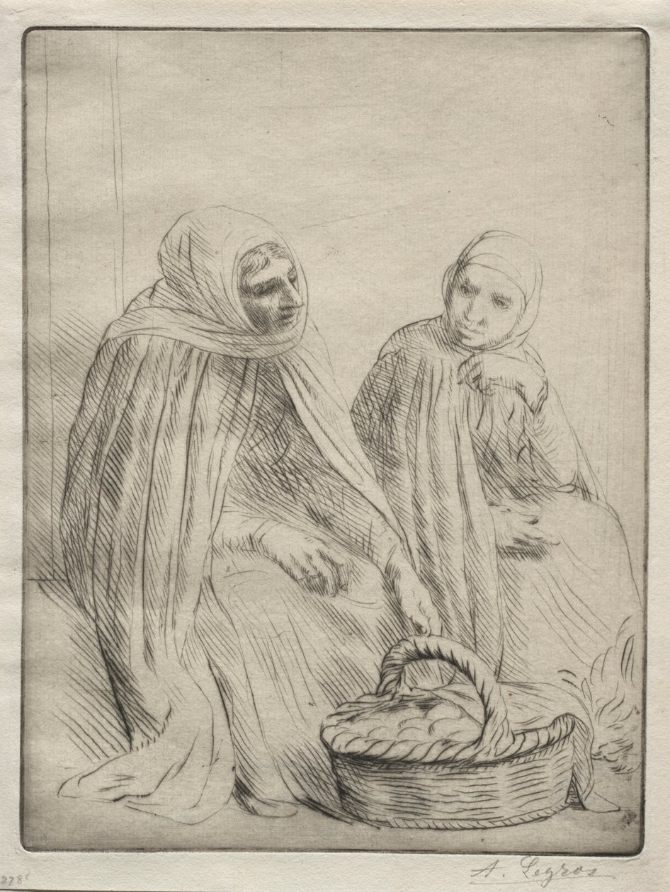 Die Eierhändler, 1. Platte von Alphonse Legros