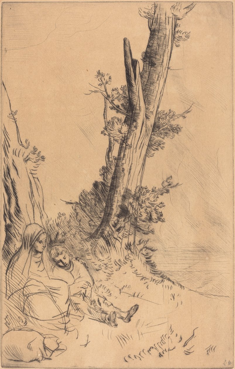 Rastende Reisende von Alphonse Legros