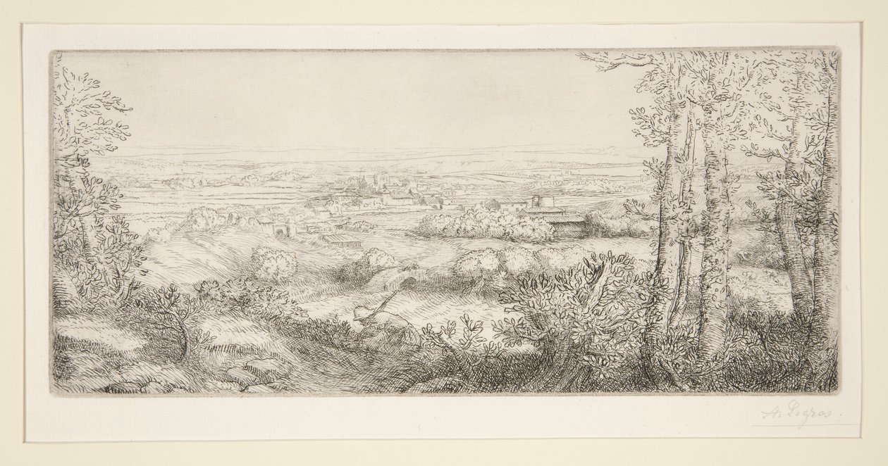 Ein Tal in Burgund von Alphonse Legros