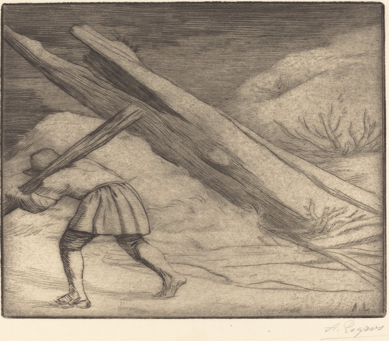 Winter, 1. Platte von Alphonse Legros