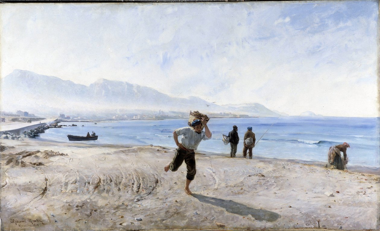 Der Strand von Prado von Alphonse Moutte