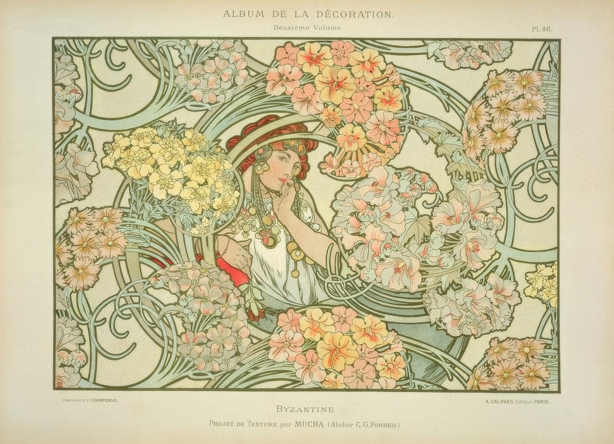 Byzantinisch von Alphonse Mucha