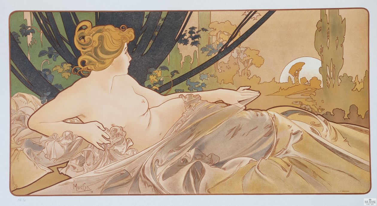 Morgendämmerung, 1899 von Alphonse Mucha