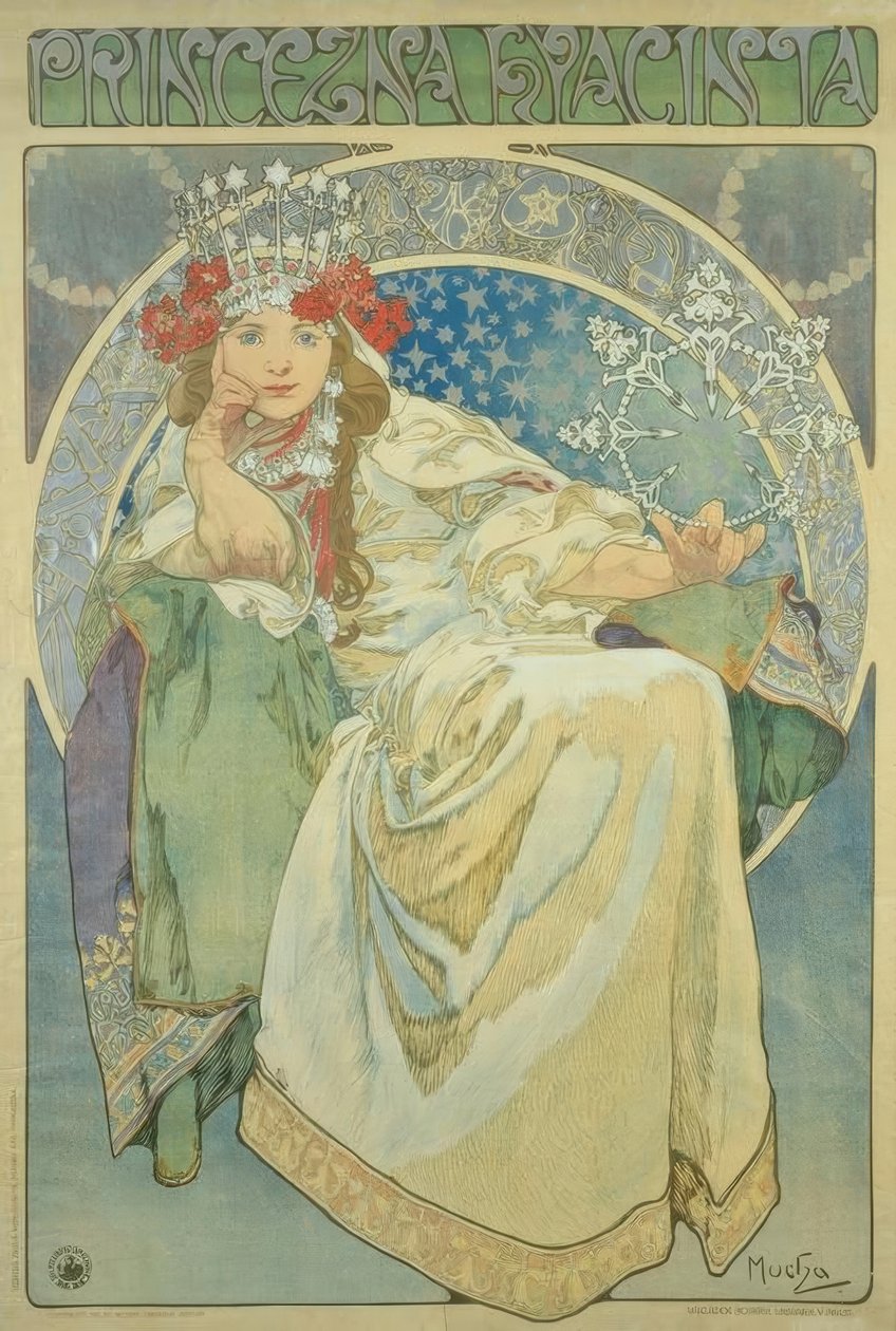 Prinzessin Hyacinta von Alphonse Mucha