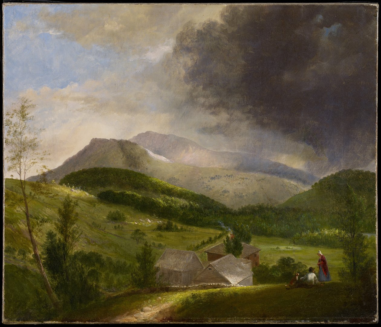 Nahender Sturm, Weiße Berge, 1820er von Alvan Fisher