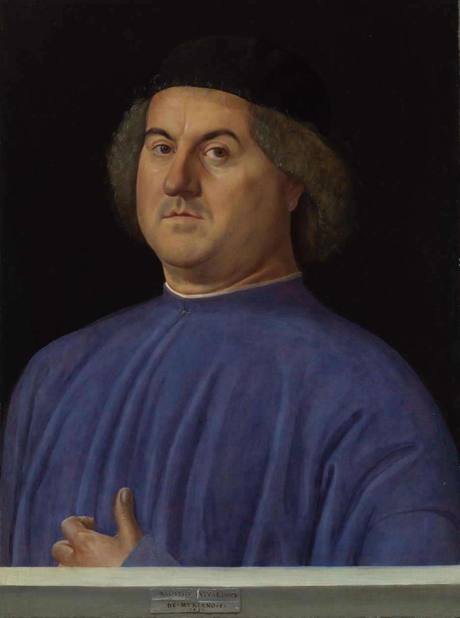 Porträt eines Mannes, 1497 von Alvise Vivarini