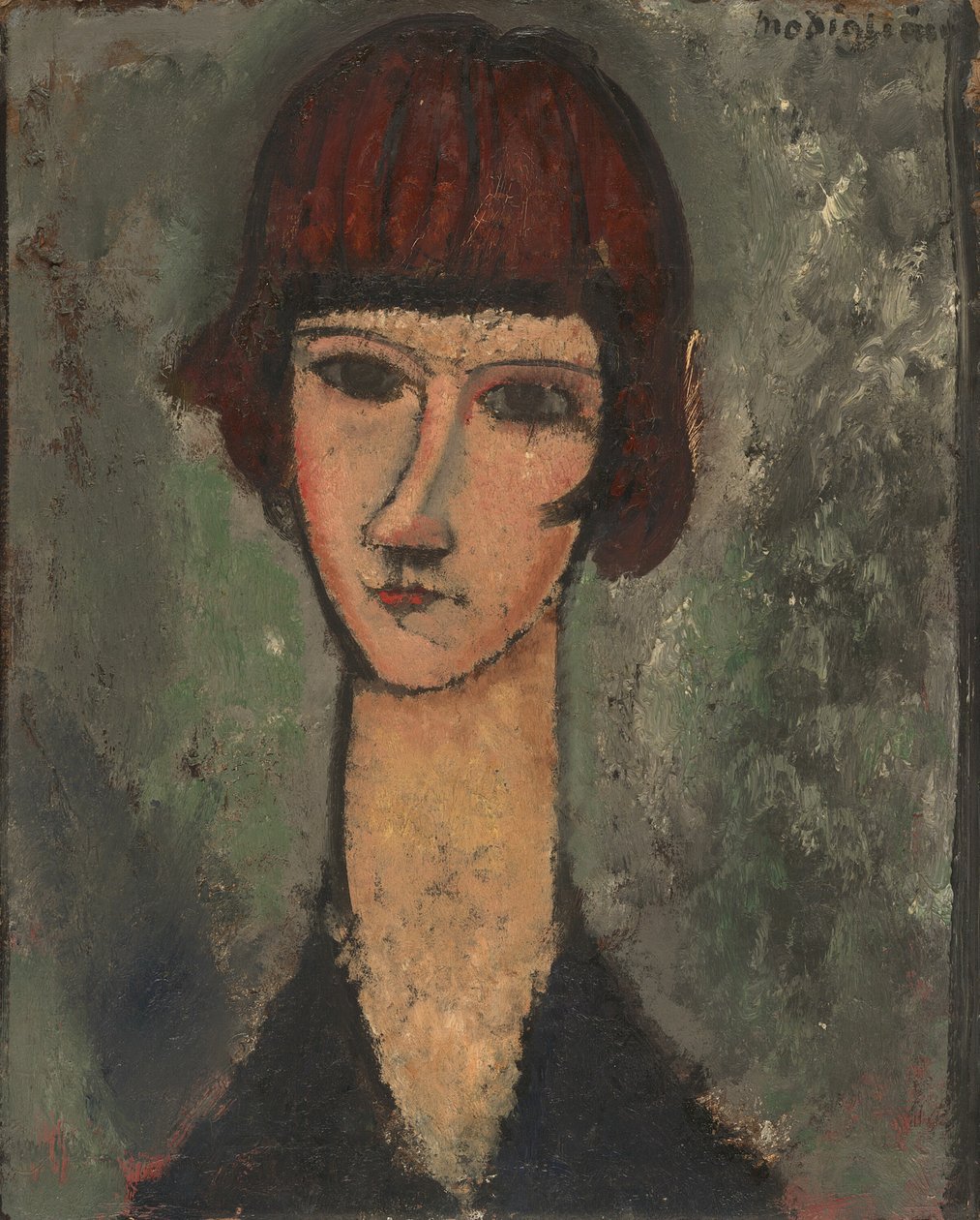 Porträt einer Frau, ca. 1917-1919 von Amedeo Modigliani