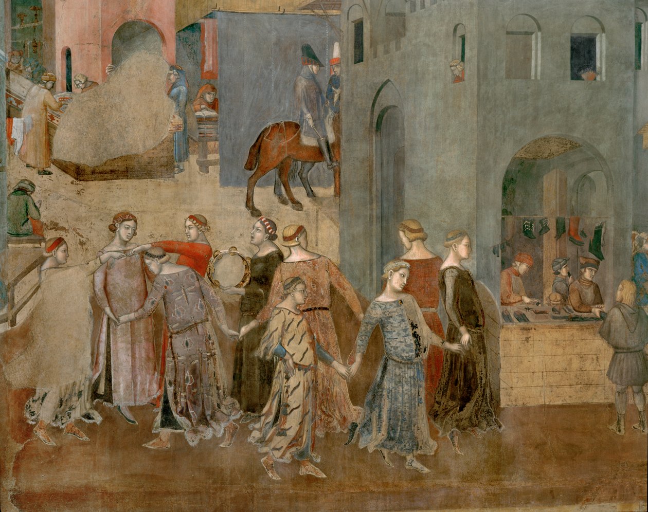 Die Segnungen der guten Regierung von Ambrogio Lorenzetti