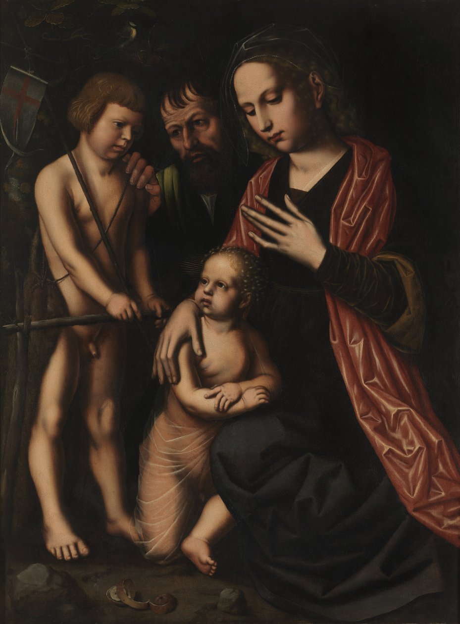 Die Heilige Familie und Johannes der Täufer von Ambrosius Benson