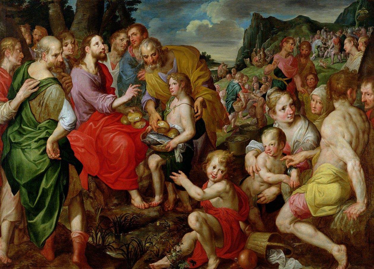 Die Speisung der Fünftausend von Ambrosius the Elder Francken or Franck