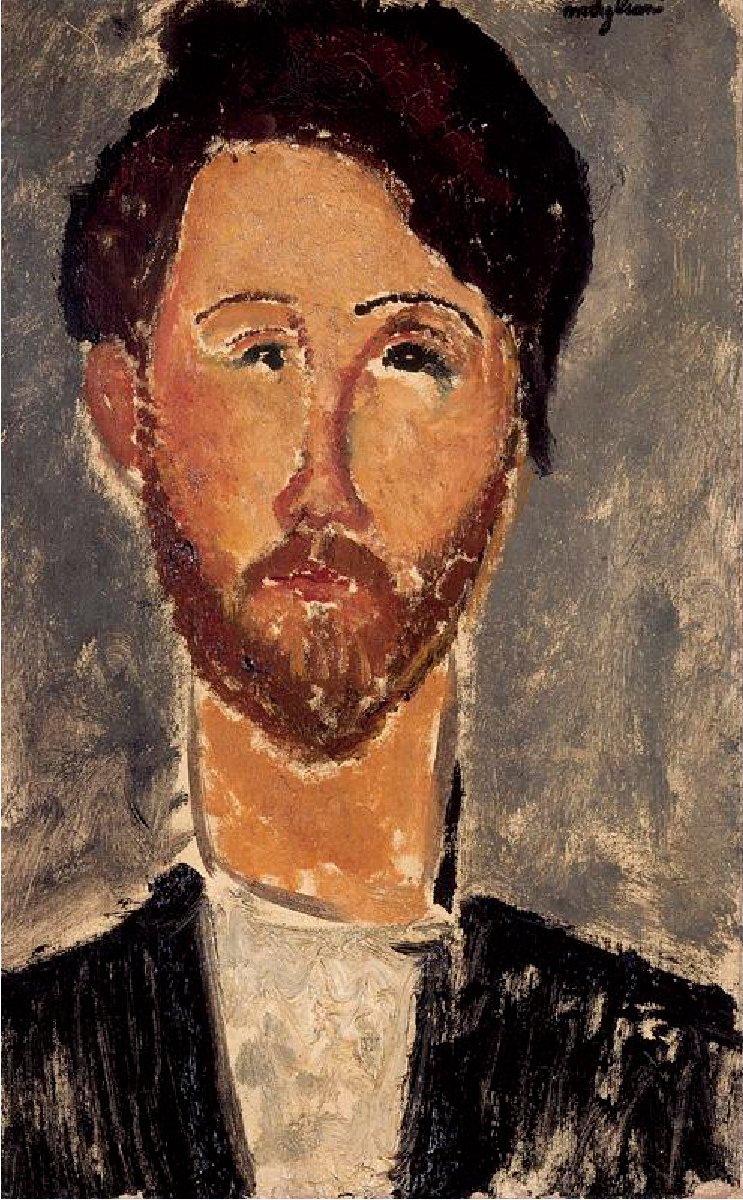 Porträt von Leopold Zborowski von Amedeo Modigliani