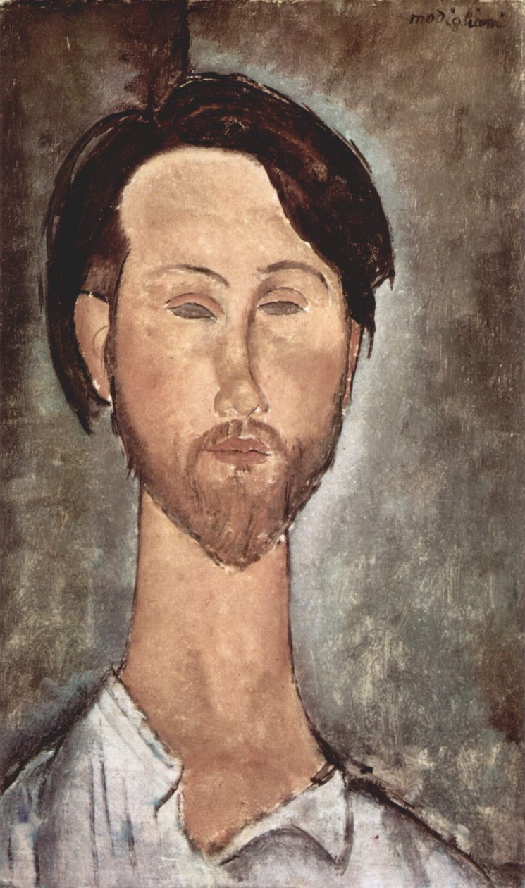 Porträt von Léopold Zborowski von Amedeo Modigliani