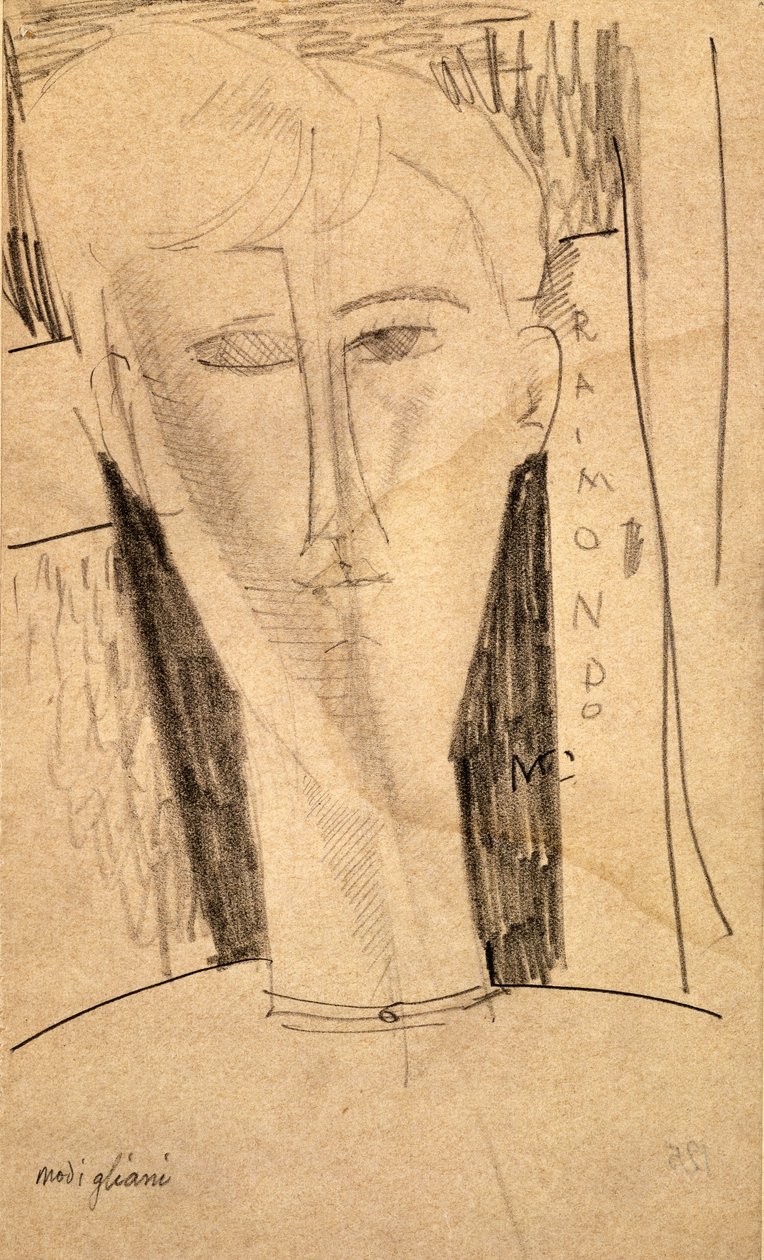 Kopf - Raimondo von Amedeo Modigliani