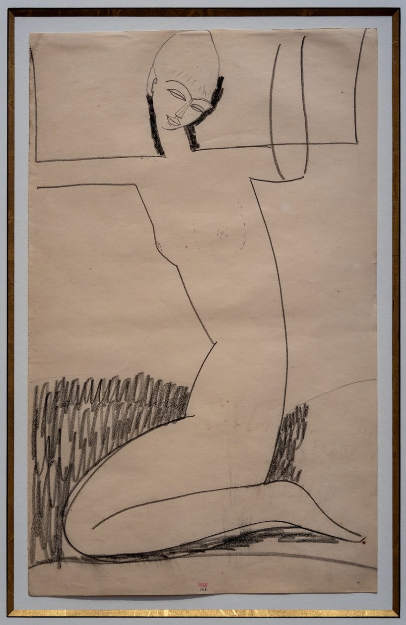 Kniende Karyatide von Amedeo Modigliani