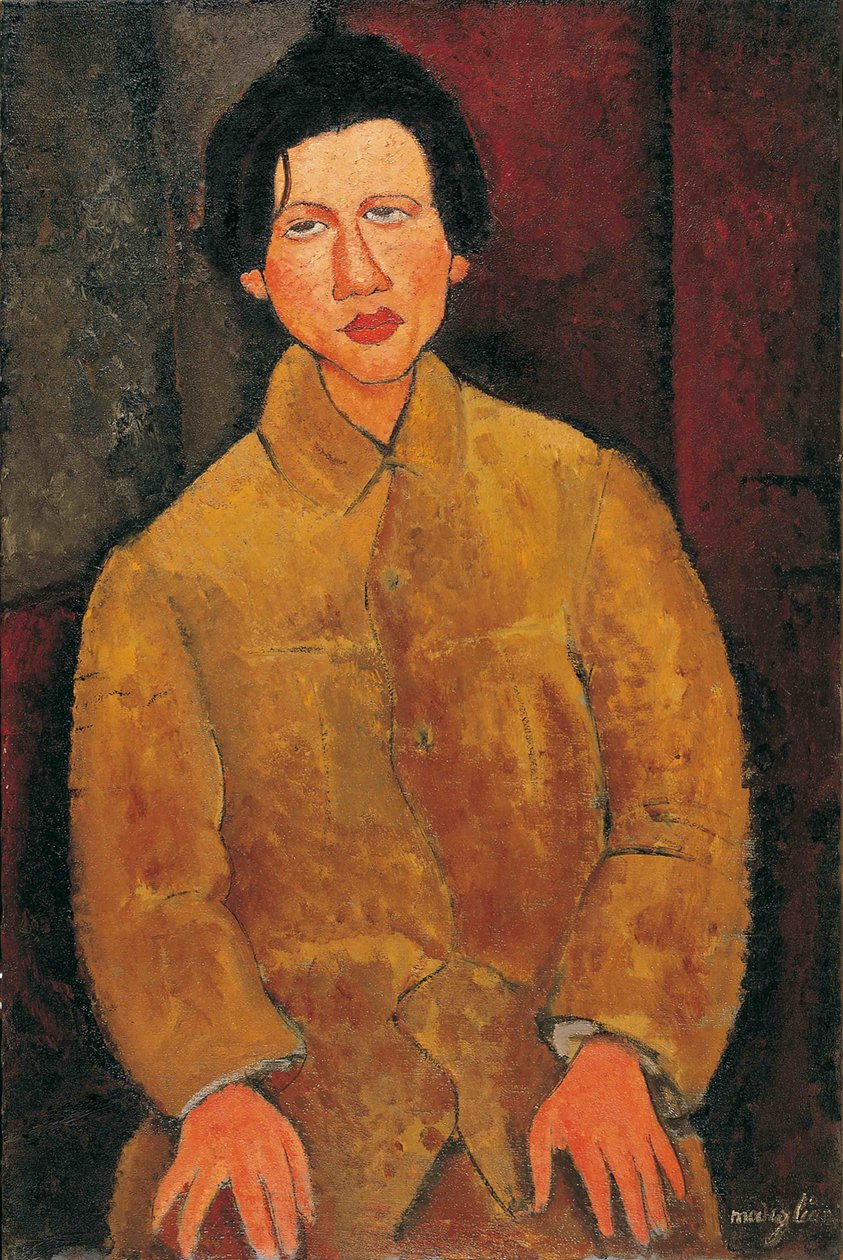 Porträt von Chaïm Soutine 1893-1943 von Amedeo Modigliani