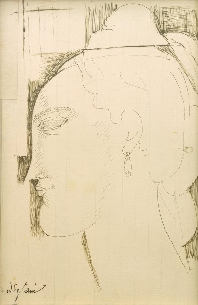 Frauenkopf von Amedeo Modigliani