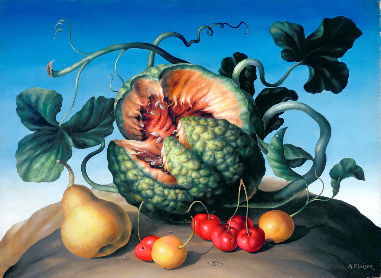 Melone auf einem Berg von Amelia Kleiser