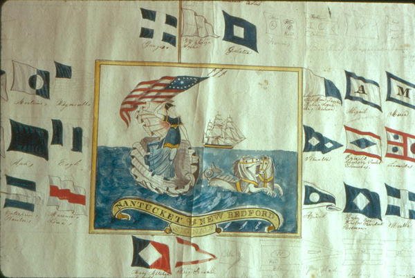 Schiffszeichen von New Bedford und Nantucket von American School