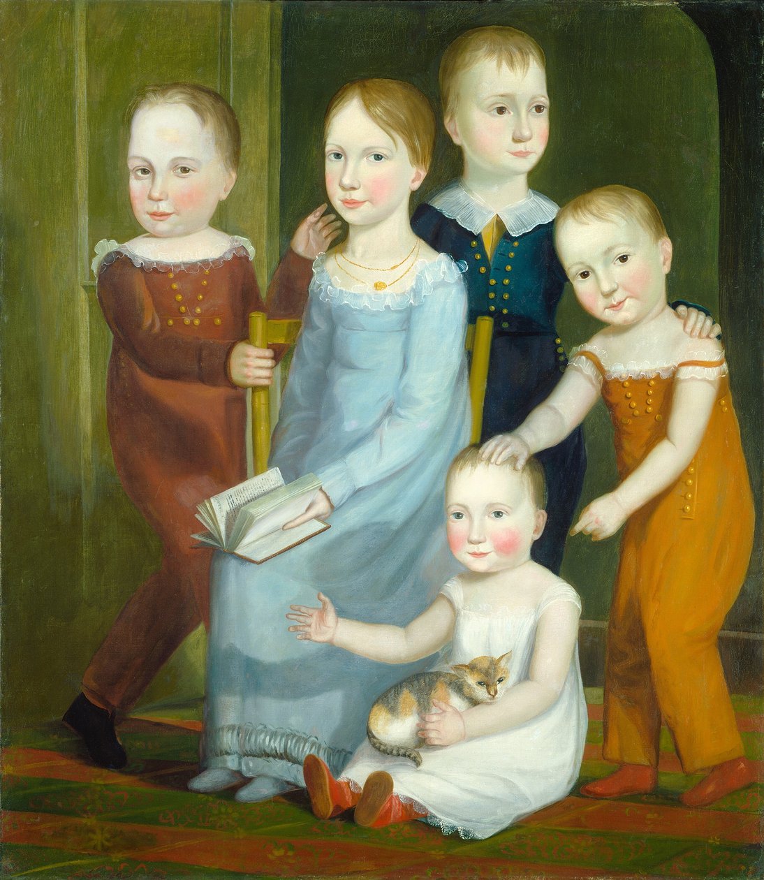 Fünf Kinder der Familie Budd von American 19th Century