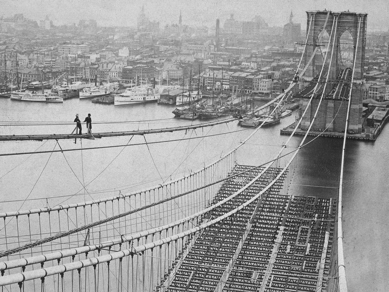Brooklyn Bridge, 1883 von American Photographer