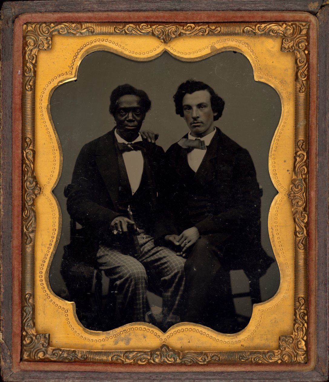 Porträt von zwei Männern, ca. 1860 von American Photographer