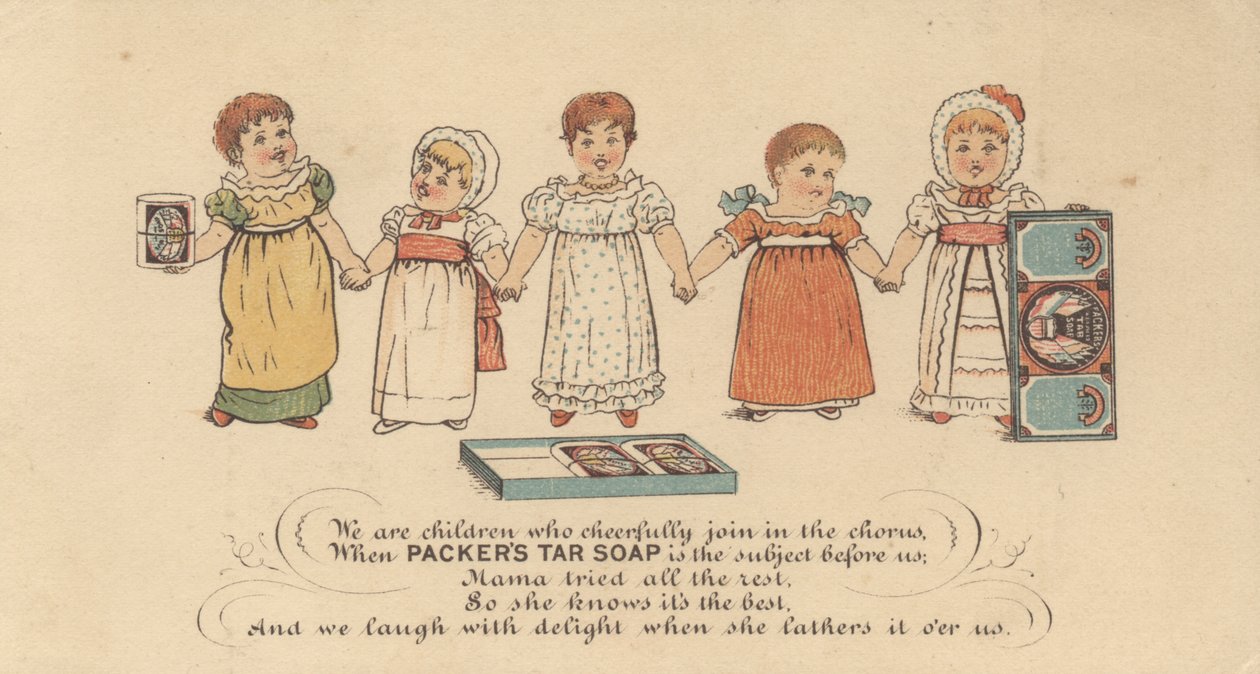 Werbung für Packers Tar Soap, ca. 1880 von American School
