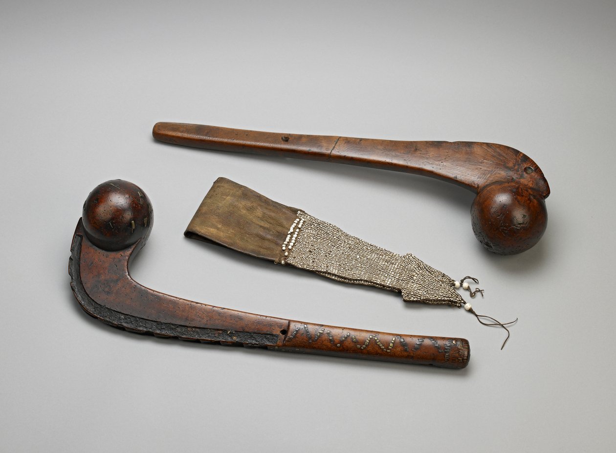 Keulen mit Kugelkopf (Holz & Messing) von American School