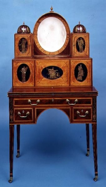 Damenschreibtisch, 1795-1810 von American School