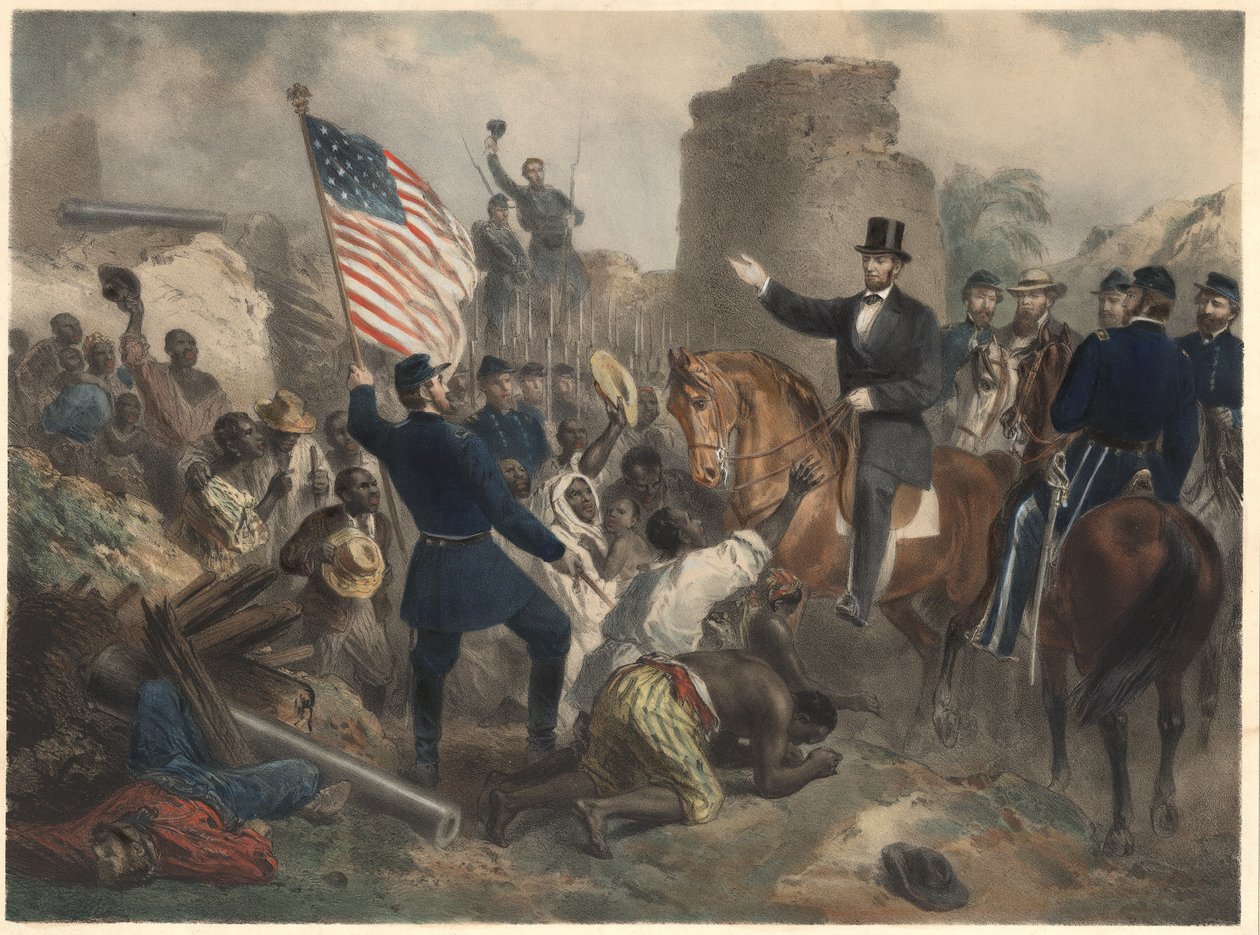 Lincoln in City Point, veröffentlicht 1865 von American School