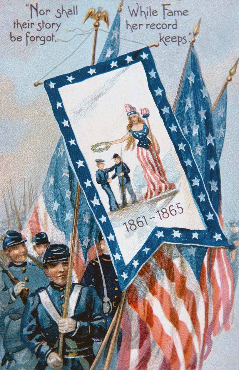 Postkarte zum Memorial Day, ca. 1900 von American School