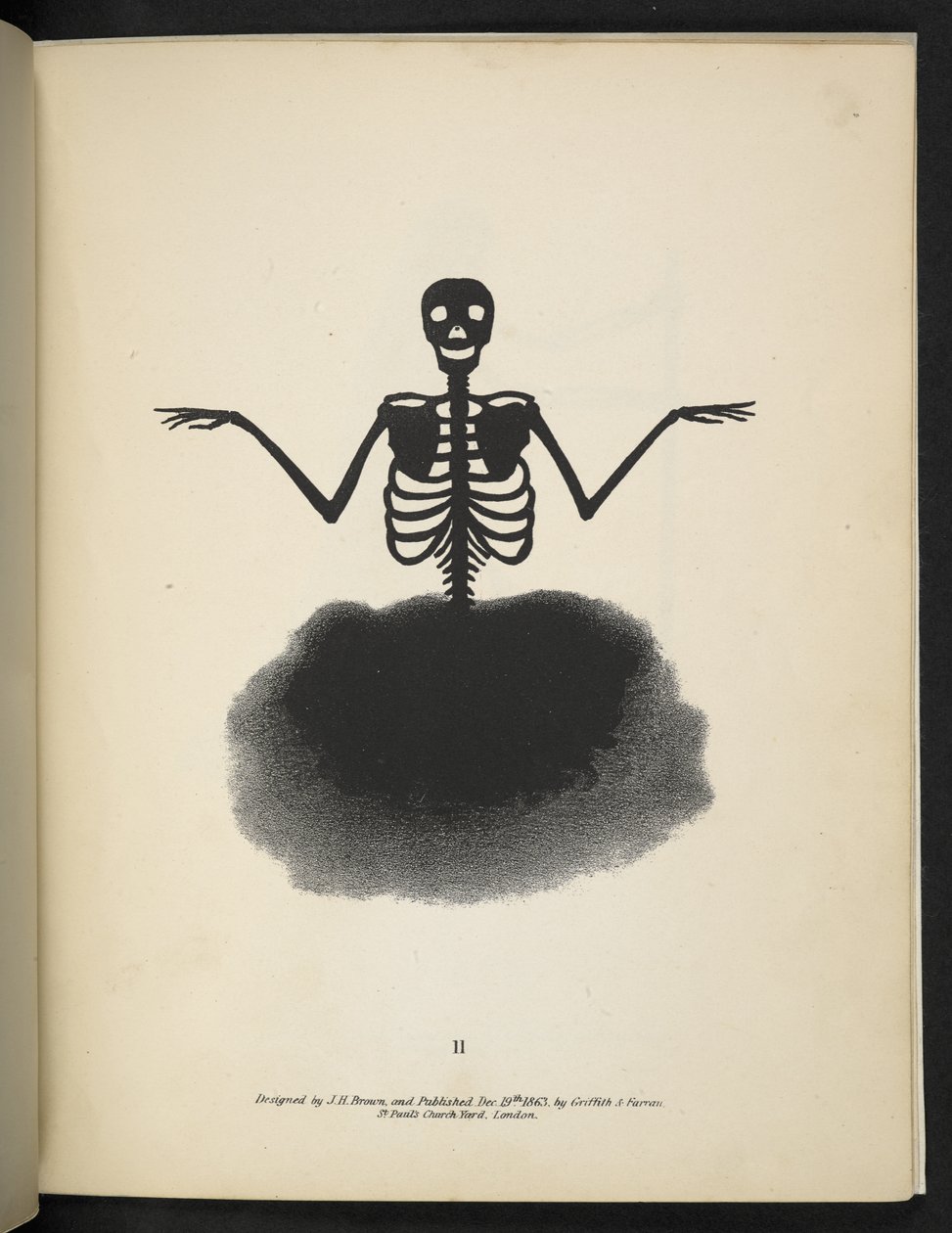 Tafel 11. Eine Skelettfigur, aus 