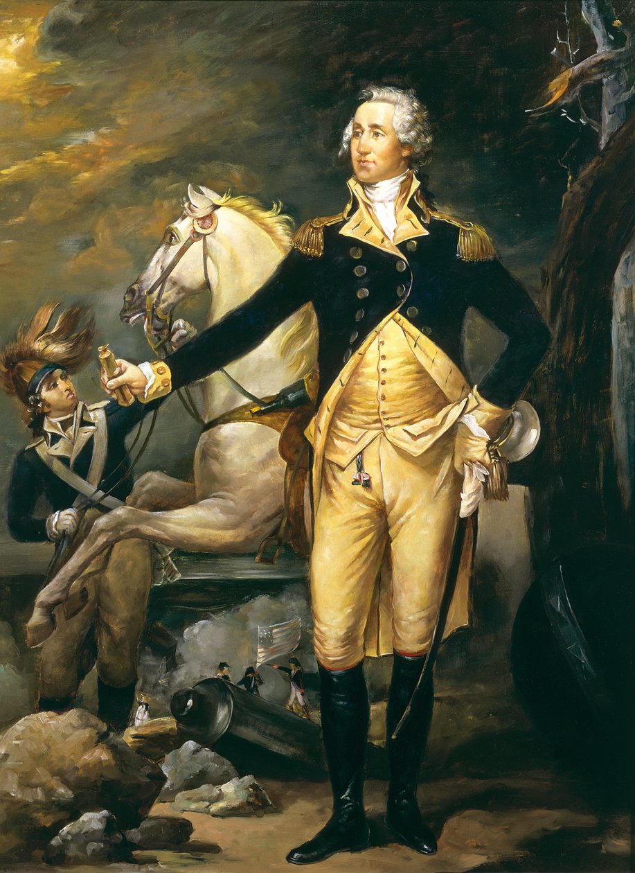Porträt von George Washington von American School