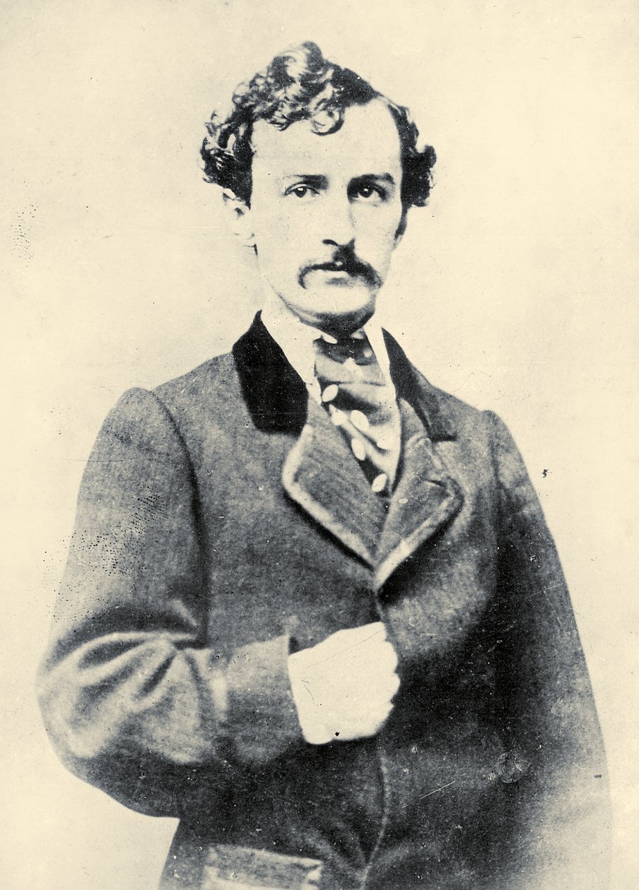 Porträt von John Wilkes Booth, ca. 1860 von American School
