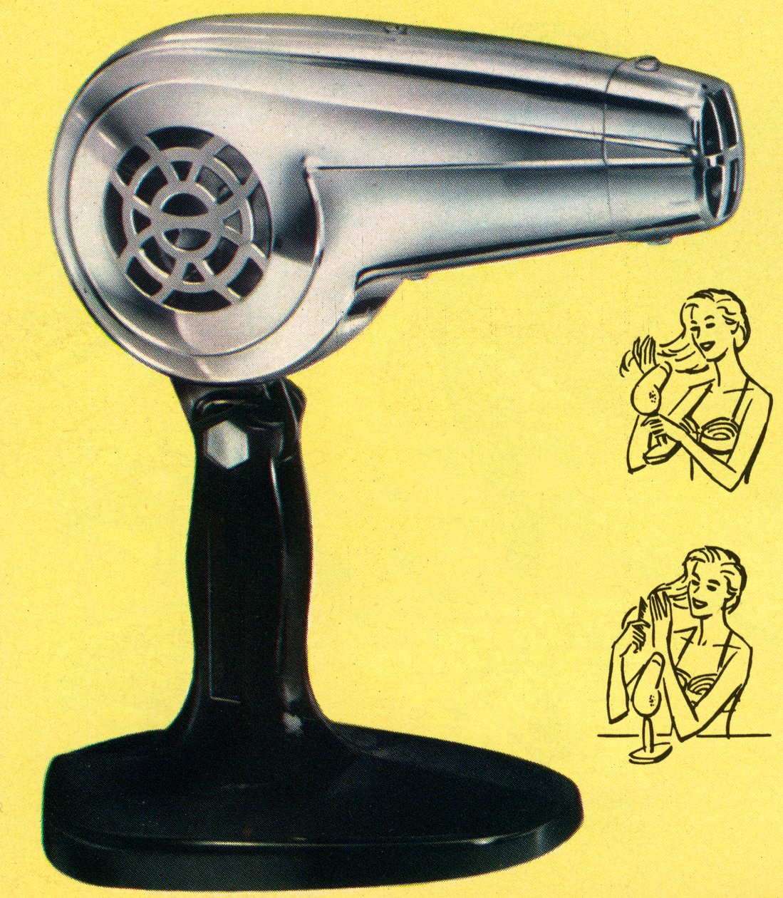 Retro-Chrom-Haartrockner von American School