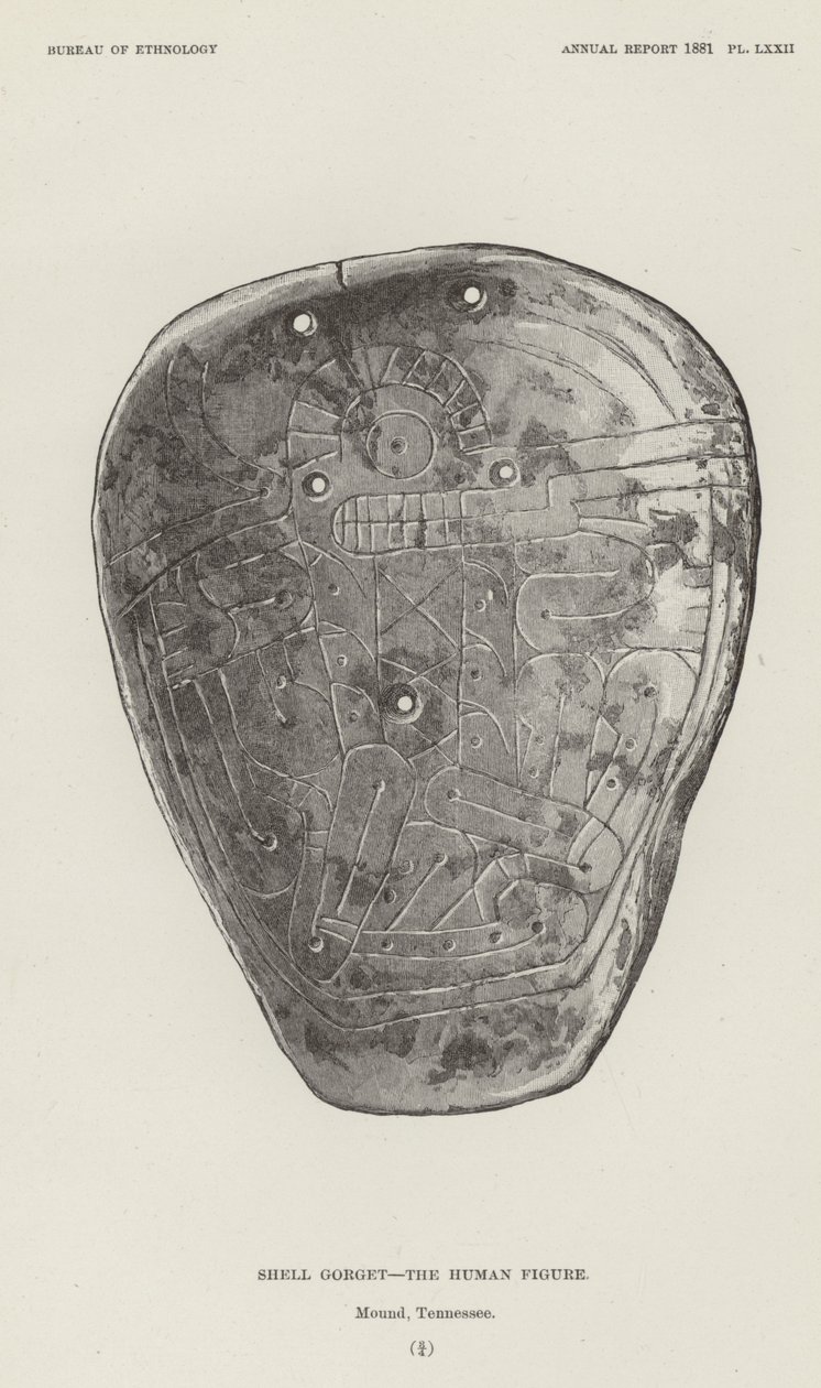 Muschelgorget - Die menschliche Figur von American School