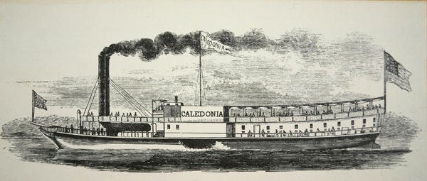 Das Mississippi-Seitenradschiff 