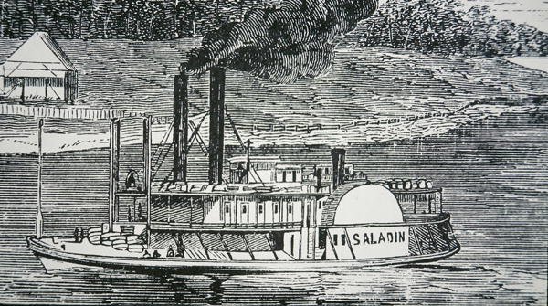 Das Seitenradschiff 