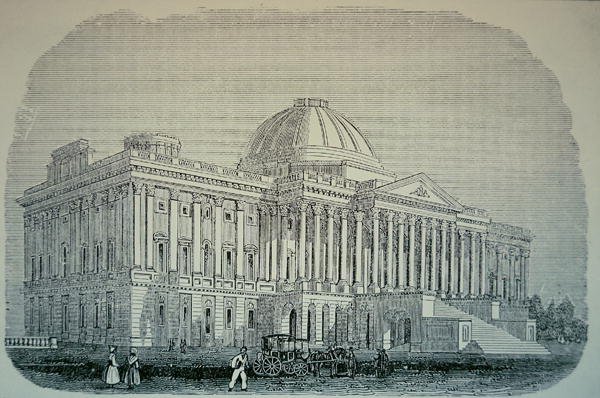 Ansicht des Kapitols, um 1848 von American School
