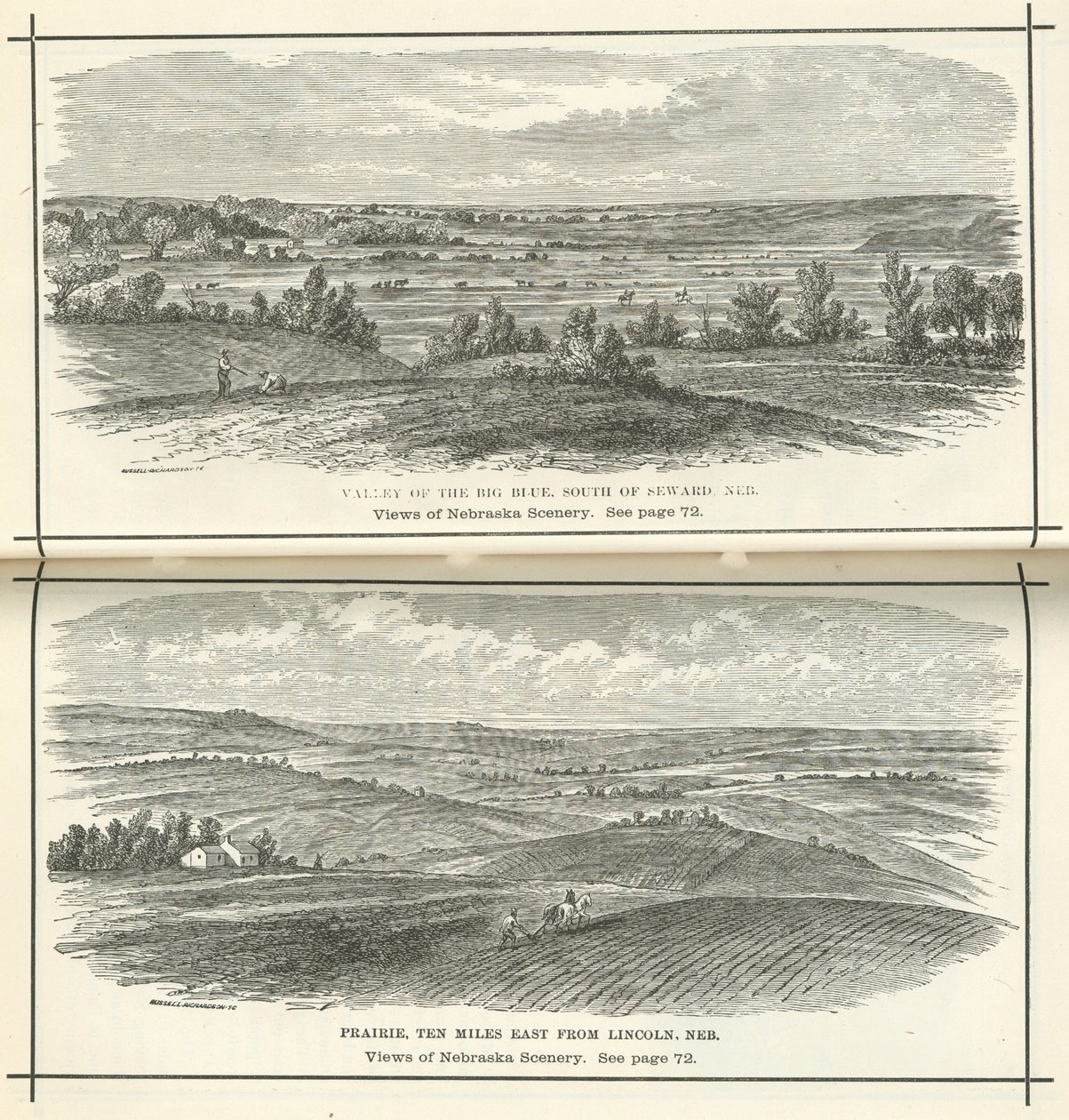 Ansichten der Landschaft von Nebraska von American School