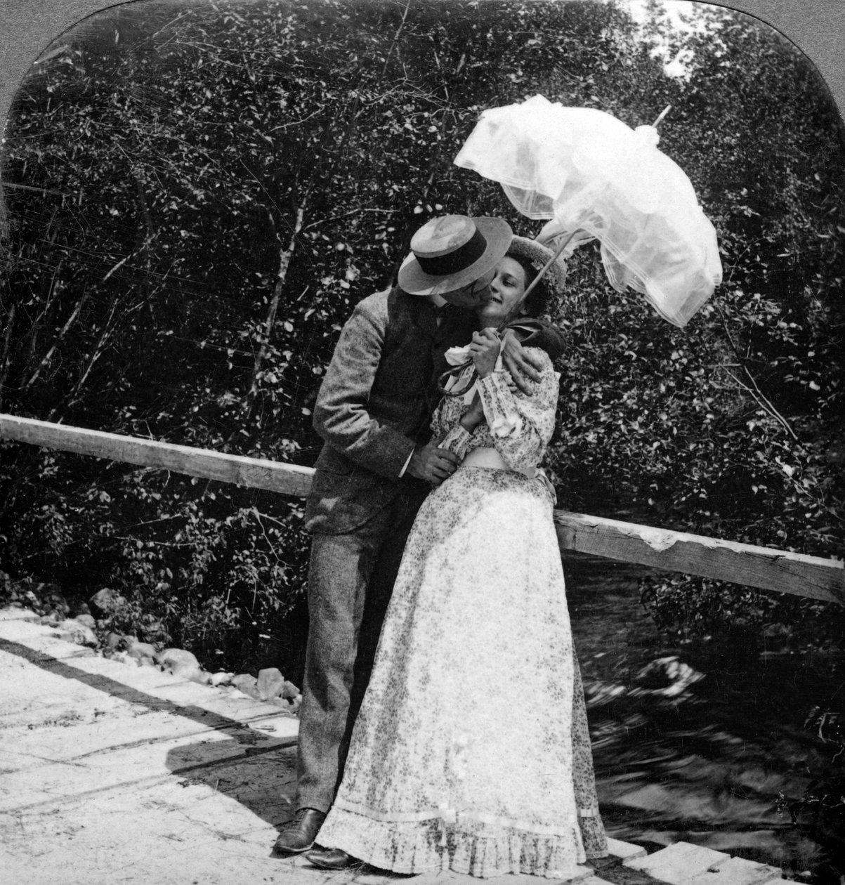 Das Sommermädchen und ihr Schatz von American Stereoscopic Company