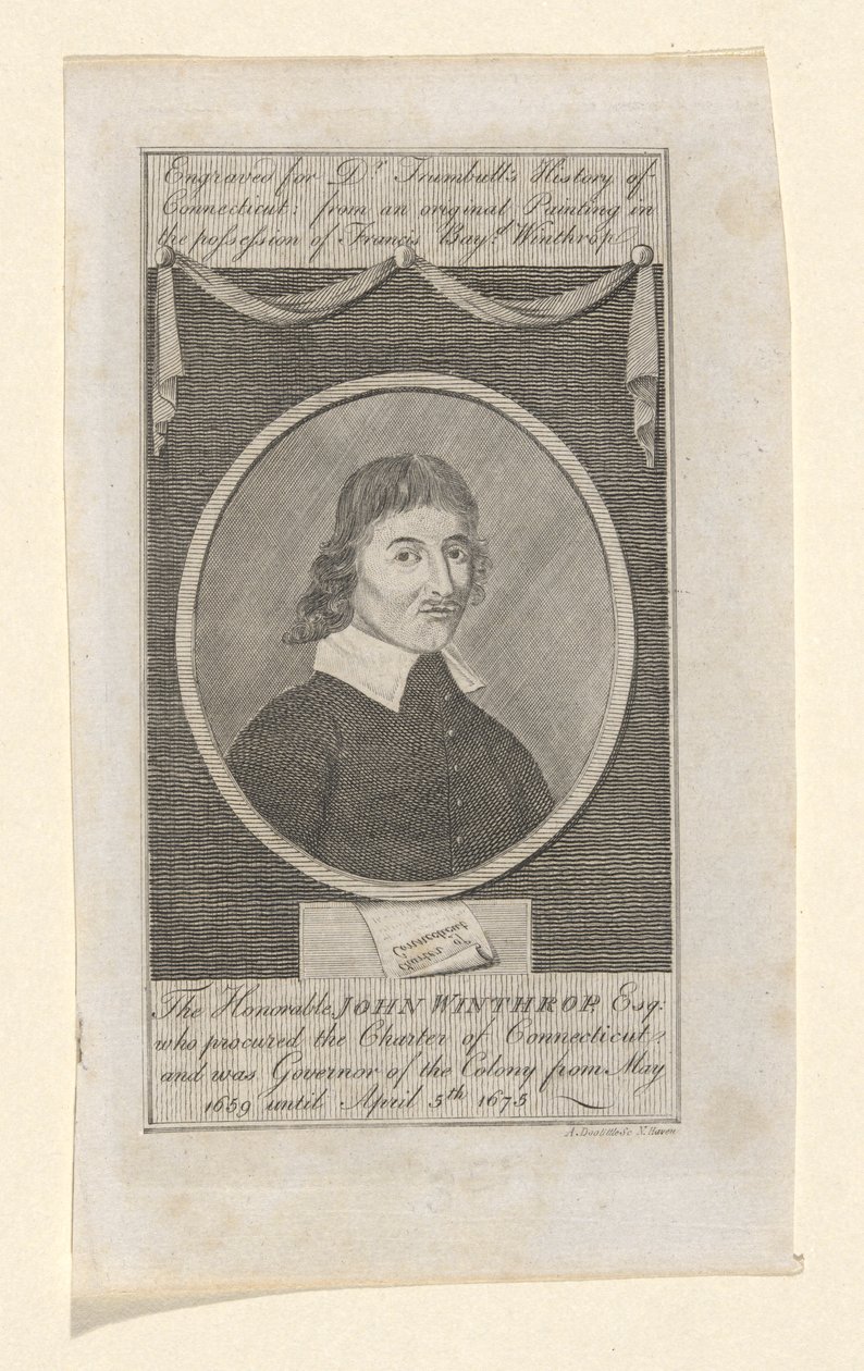 Porträt von John Winthrop von Amos Doolittle