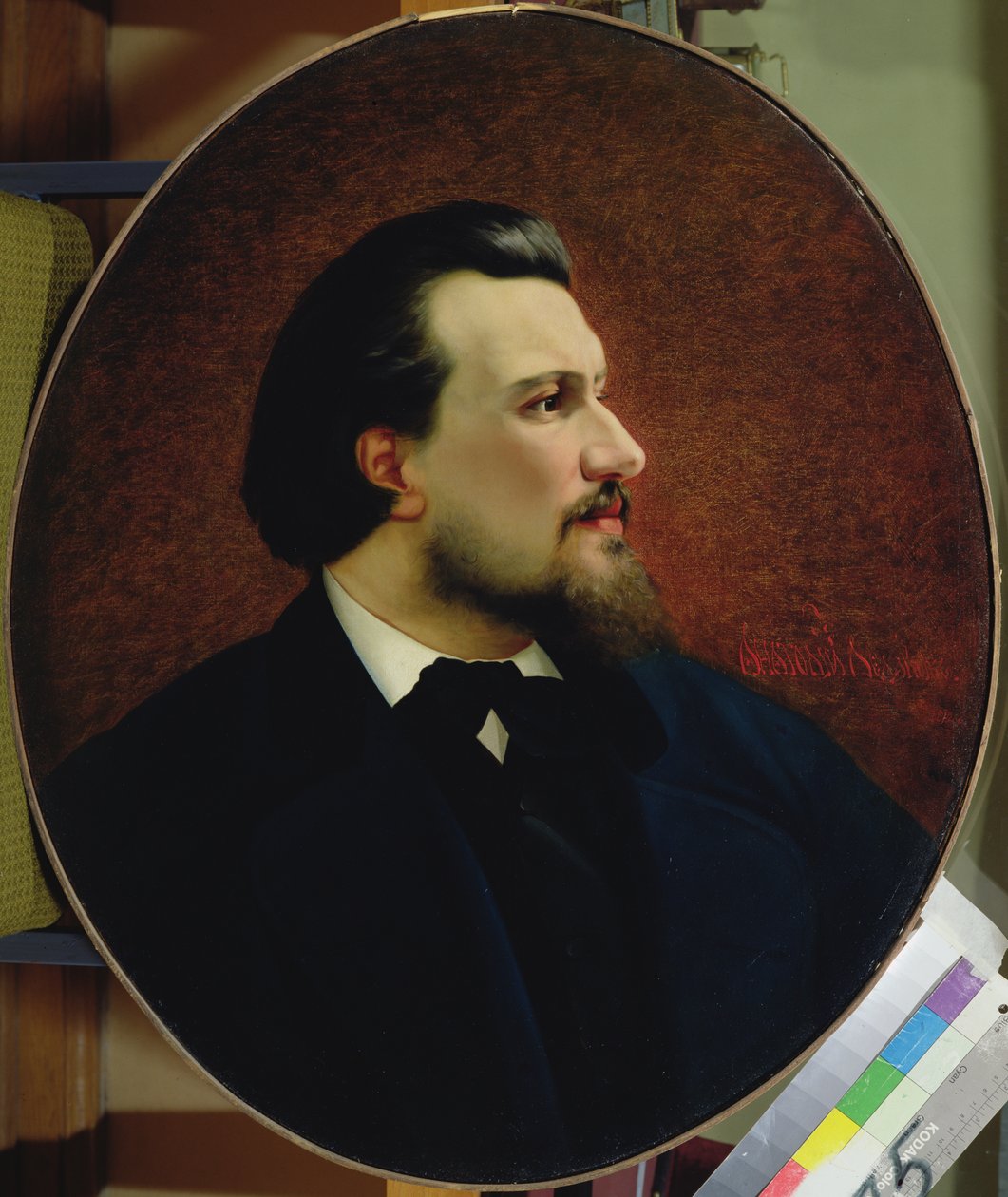 Porträt von Nikolay Leskov, 1872 von Anatoly Lelakow