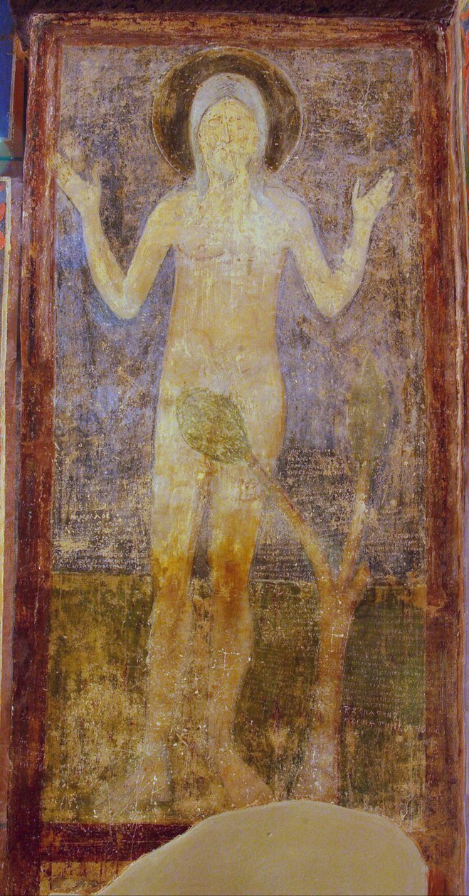 Heiliger Onuphrius von Ancient Russian frescos