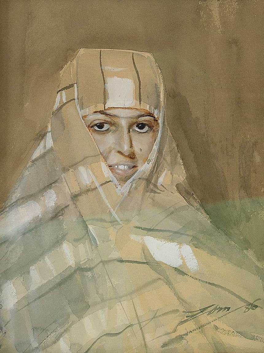 Beduinenmädchen von Anders Leonard Zorn