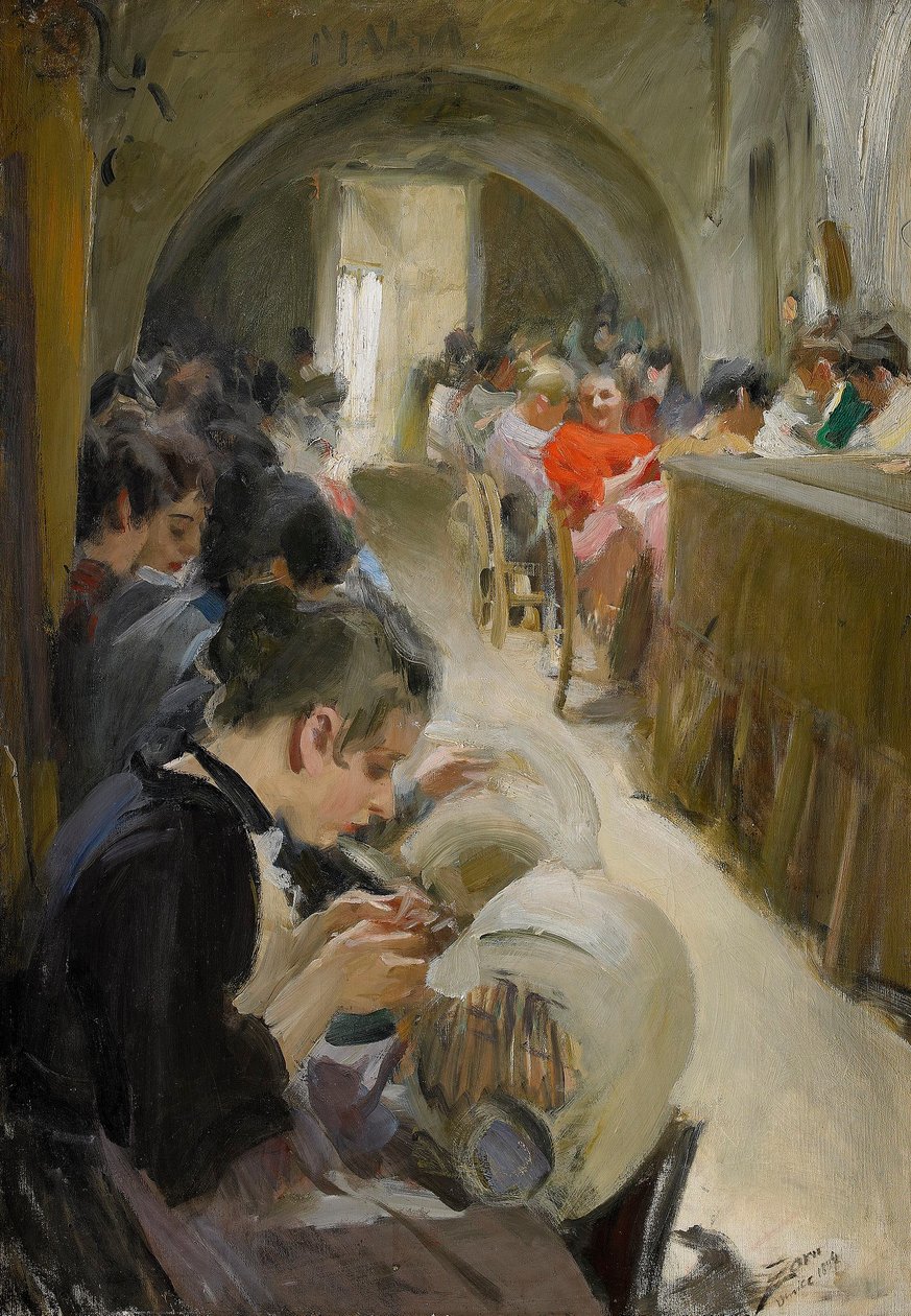 Spitzenherstellung in Venedig von Anders Leonard Zorn
