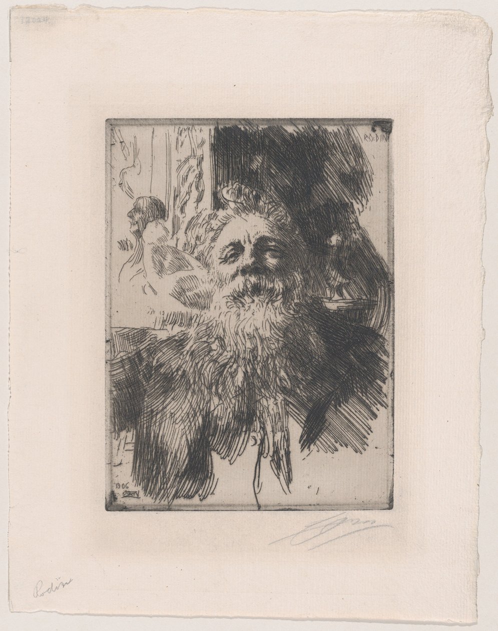 Auguste Rodin von Anders Leonard Zorn