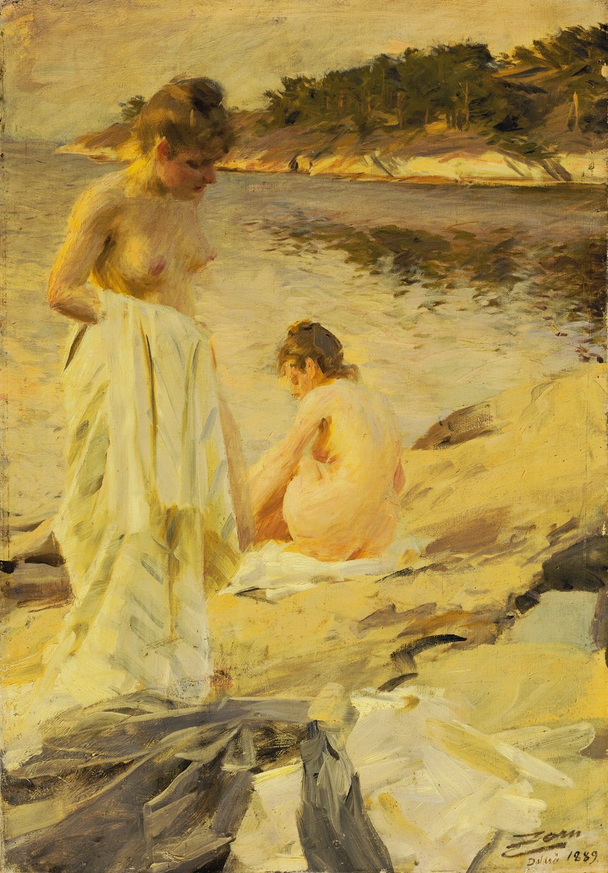 Die Badenden, 1889 von Anders Leonard Zorn