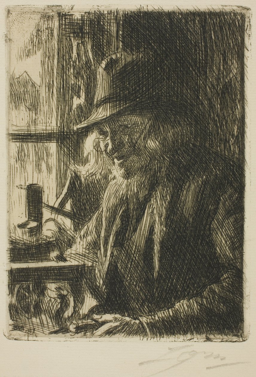 Bosl Anders, Uhrmacher in Mora von Anders Leonard Zorn