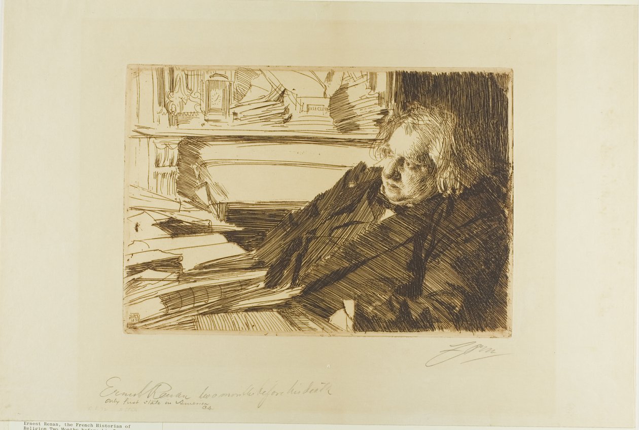 Ernest Renan von Anders Leonard Zorn